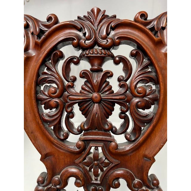 Napoleon III Chaise Lounge in Carved Mahogany, 1800s For Sale - Image 3 of 15