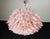 Mid-Century Modern Large Murano Glass Chandelier with 101 Pink Lattimo Glass Petals, 1990s For Sale - Image 3 of 16