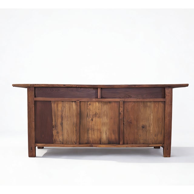 19th Century Rustic Elm Buffet For Sale - Image 11 of 12