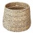 Late 20th Century Natural Woven Seagrass Drum Lamp Shade With Metal Spider Fitter, Coastal Boho Style For Sale