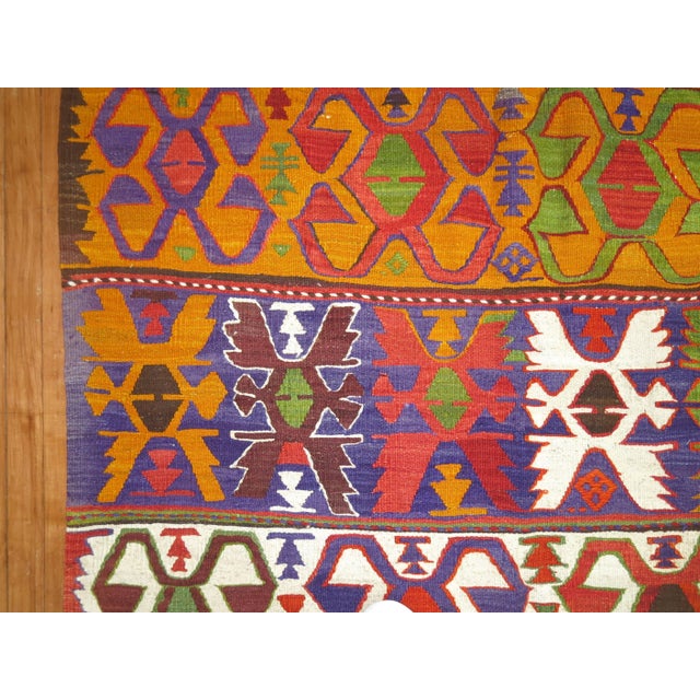 Early 21st Century Vintage Kilim - 4'6" x 5'9" For Sale - Image 5 of 6