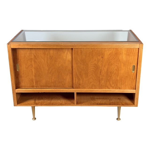 Vintage Counter Display Case on Gold Legs, 1960s For Sale