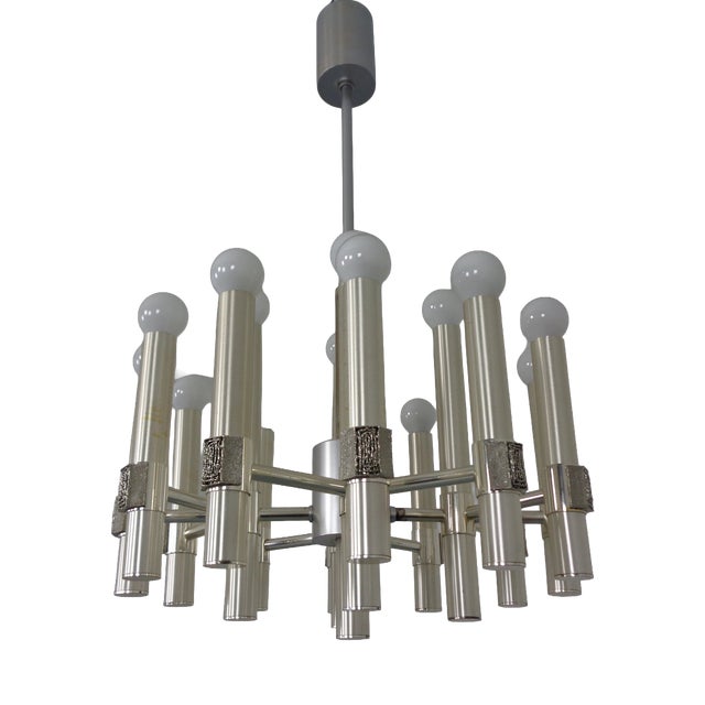 Sputnik Chandelier by Angelo Brotto for Esperia, Italy, 1960s For Sale