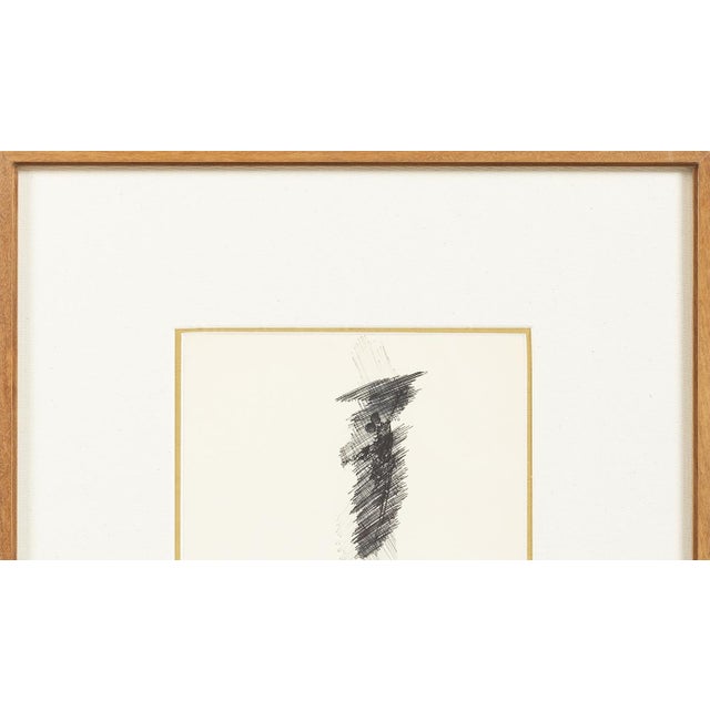 Manuel Cargaleiro, Abstract Composition India Ink on Paper, 1969, Canvas For Sale - Image 5 of 8
