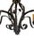 Early 20th Century Vintage French Wrought Iron Chandelier With Forged Flowers For Sale - Image 5 of 13