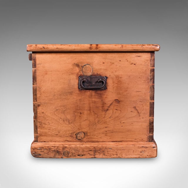 Antique Carriage Chest, English, Pine, Country House Storage Trunk, Victorian For Sale - Image 4 of 12