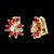 1.6Ct Natural Marquise Ruby& .80 Ct Diamond Clip on Earring 18 KYG For Sale - Image 17 of 18