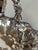 Vintage 11" Extra Silver Plated Bride's Basket With Swing Handle Grapes Motif For Sale - Image 9 of 18
