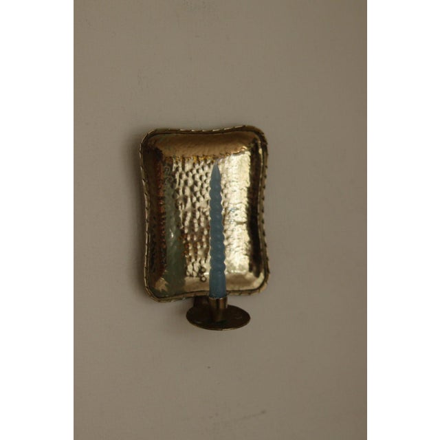 Small Swedish Brass Sconces, Set of 2 For Sale - Image 14 of 18