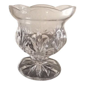 2000s Solid Lead Crystal Candy Dish