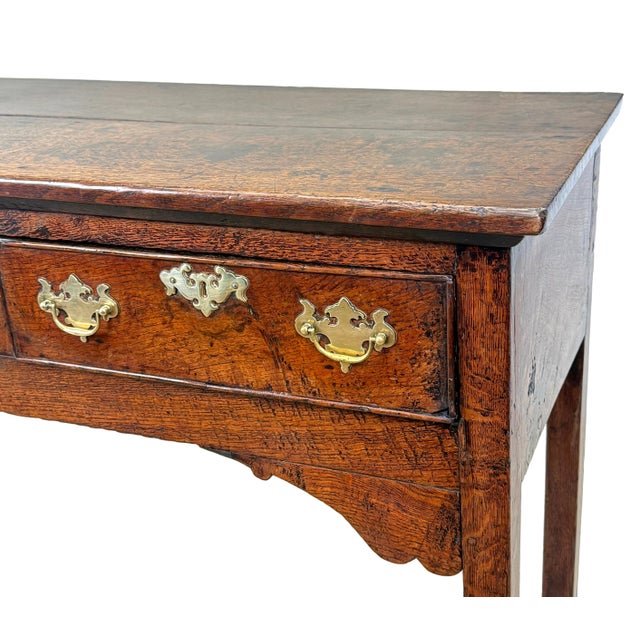 Small Antique English Oak Dresser Base, 1750 For Sale - Image 9 of 11