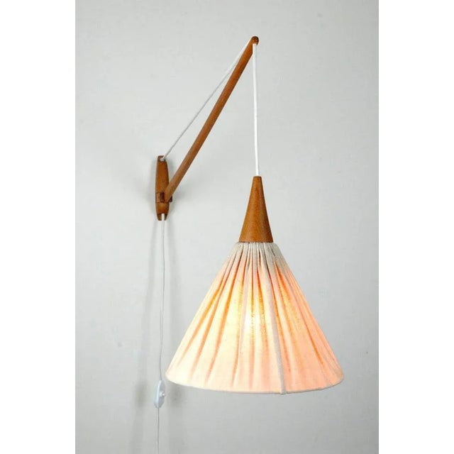 Model 734 Wall Lamp by Uno & Östen Kristiansson for Luxus, Vittsjö, Sweden, 1960s For Sale - Image 4 of 9