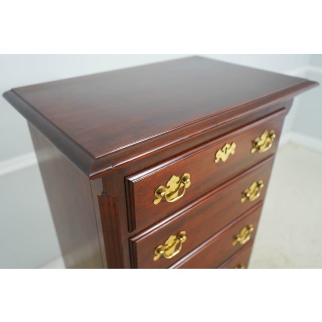 Colonial Mahogany 6 Drawer Lingerie High Chest For Sale In Philadelphia - Image 6 of 15