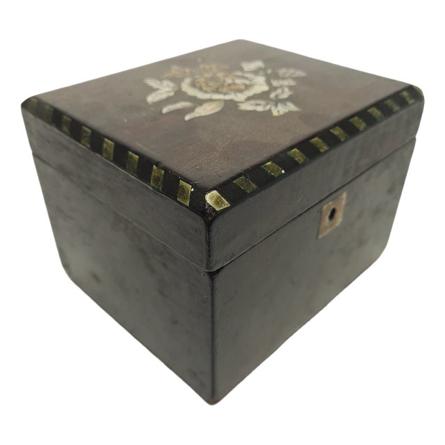 German Art Nouveau Box with Marquetry, 1900s For Sale