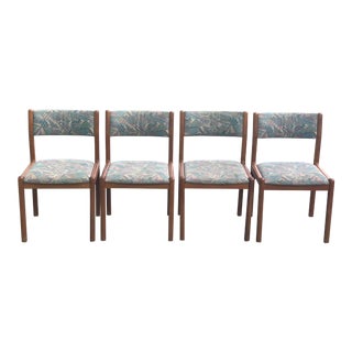 1970s Vintage J L Moller Teak Dining Chairs- Set of 4 For Sale