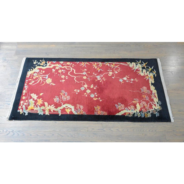1920s Vintage Chinese Art Deco Rug For Sale - Image 10 of 11