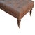 2020s Buffalo Leather Button-Tufted Ottoman For Sale - Image 5 of 8