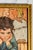 Unusual Antique Framed Oil Painting Portrait Unhappy Student Girl Classroom School For Sale - Image 9 of 11