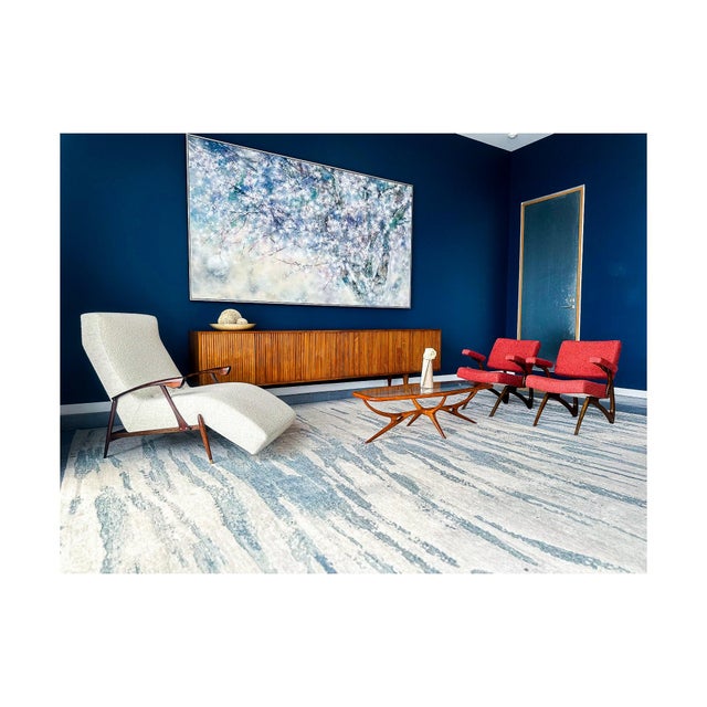 Mid-Century Modern Brazilian Modern Chaise Lounge in Rosewood & Bouclé, Attributed to Liceu De Artes E Ofícios, Brazil, 1960s For Sale - Image 3 of 11