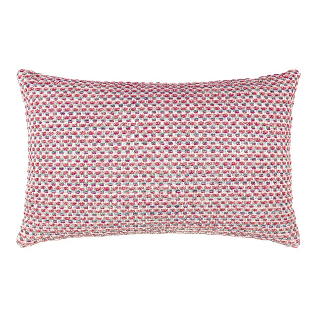 The House Of Scalamandré Heatherton Lumbar Pillow In Posey For Sale