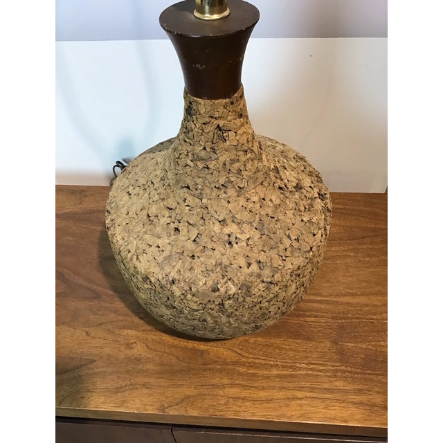 Mid-Century Modern Genie Bottle Cork Lamps, Pair, Circa 1965 For Sale - Image 4 of 10