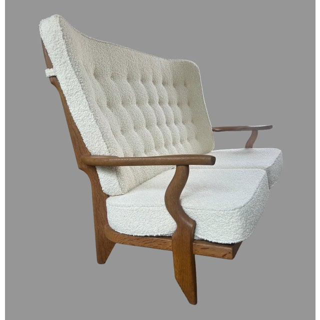 Guillerme Et Chambron "Grand Repos" Sofa, France 1950s For Sale In Los Angeles - Image 6 of 18