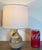 Contemporary Revelation Travertine and Bubble Glass Mini Lamp For Sale - Image 3 of 5