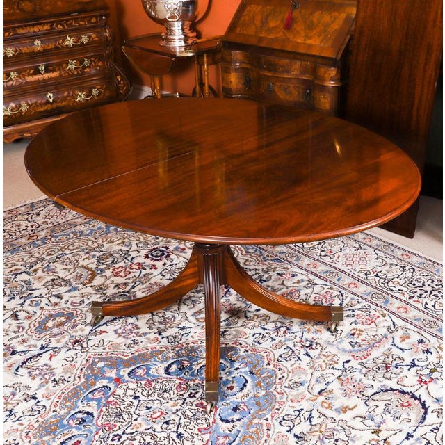 Vintage Regency Revival Oval Dining Table from William Tillman, 1990s For Sale - Image 10 of 16