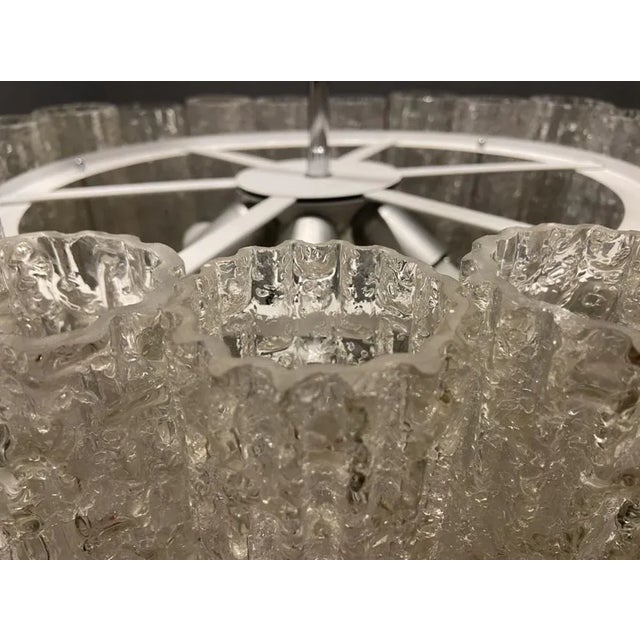 Postmodern Large Mid-Century Murano Glass Chandelier by Toni Zuccheri, 1970s For Sale - Image 3 of 11