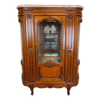 Provençal Louis XV Cherrywood Bookcase, 1930s For Sale