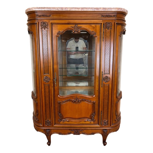 Provençal Louis XV Cherrywood Bookcase, 1930s For Sale