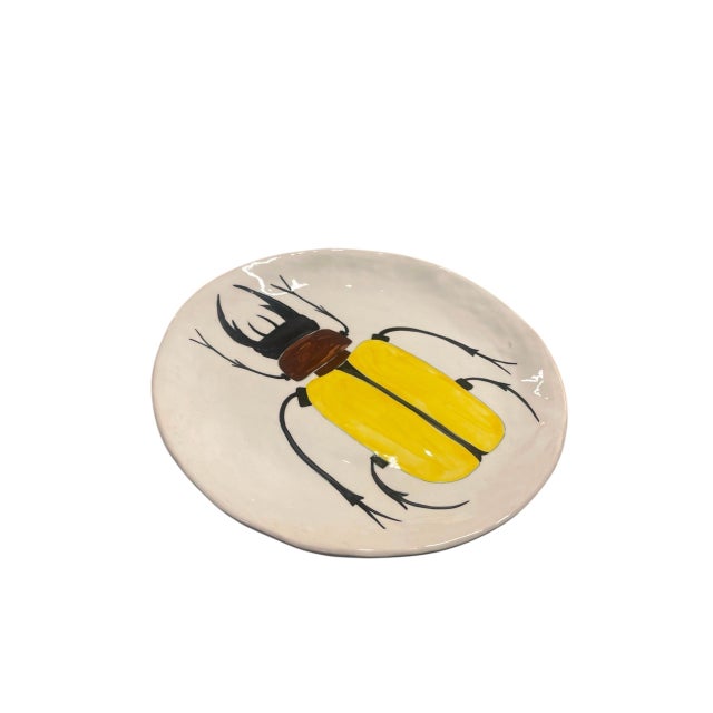 Add a striking touch of natural history and artistic whimsy to your space with this vintage artisan ceramic decorative...