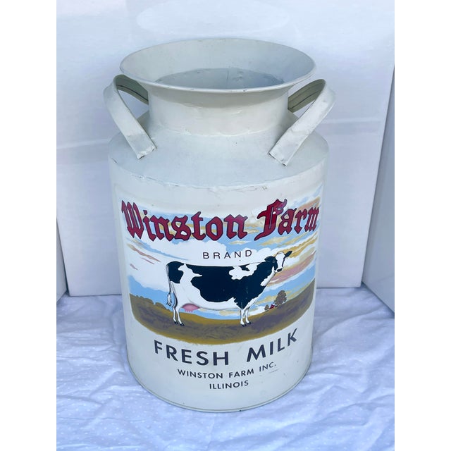 Vintage American Hand Painted Cow Milk Jug For Sale - Image 12 of 12