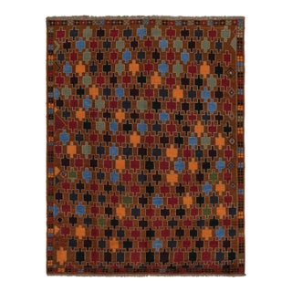 Rug & Kilim’s Baluch Tribal Rug With Colorful Geometric Patterns For Sale