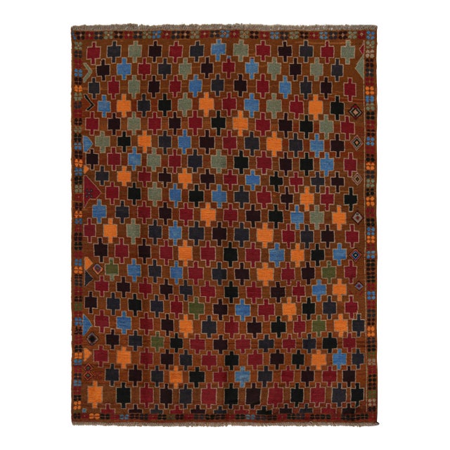 Rug & Kilim’s Baluch Tribal Rug With Colorful Geometric Patterns For Sale
