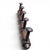 Vintage French Faux Bamboo Wooden Coat Hat Rack For Sale - Image 13 of 17