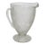Jeannette Iris and Herringbone Footed Pitcher Clear Glass Embossed Design 4863b For Sale