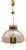 Brass and Smoked Glass Hanging Lamp from Limburg, Germany, 1960s For Sale