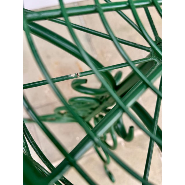 Three-Tier Circular Wire and Wrought Iron Plant Stand, Mid 20th Century For Sale - Image 15 of 16