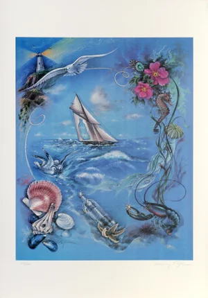 Absolut Statehood: Rhode Island, Winona Taylor Lithograph
