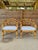 Mid-Century Rattan Barrel Lounge Chairs With New Sunbrella Cushions-Pair For Sale - Image 11 of 12