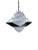 Mid-Century Modern 1960s Danish Preben Dahl Symfoni Scandinavian Geometry, Enameled Steel Hanging Lamp For Sale - Image 3 of 8
