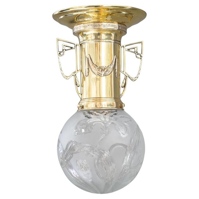 Art Nouveau Ceiling Lamp, Vienna, 1908 For Sale - Image 12 of 12