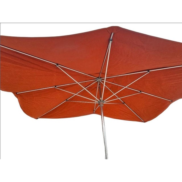 Auburn Tuuci Ocean Master Large Rectangular Umbrella With Stand For Sale - Image 8 of 18