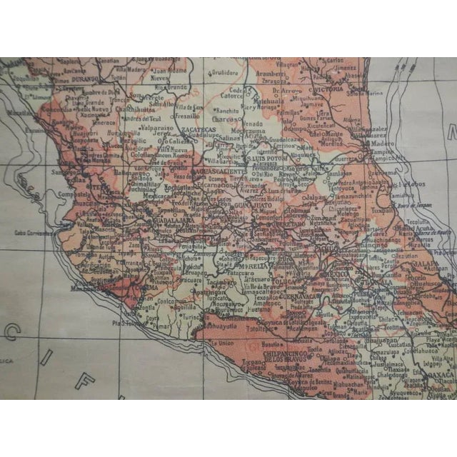 Mexican Republic Map, 1950s For Sale - Image 10 of 12