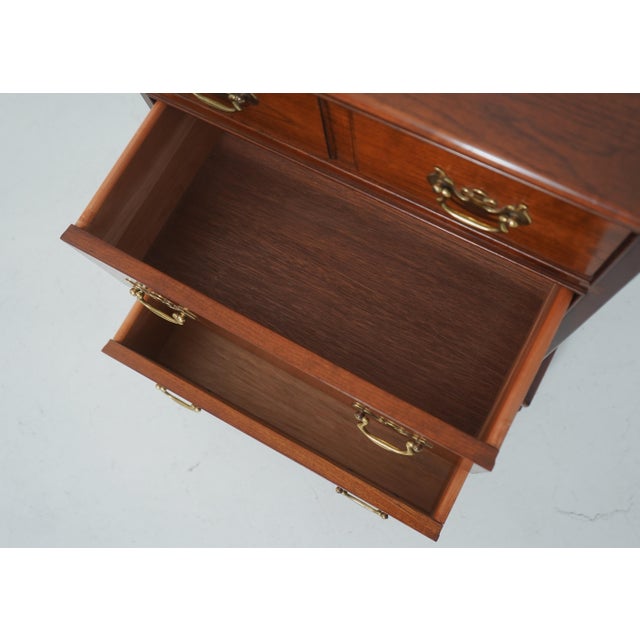 Stickley Stickley 3 Drawer Cherry Nightstand Chest For Sale - Image 4 of 18