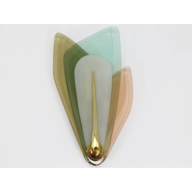 Mid-Century Modern Large Wall Sconces by Max Ingrand for Fontana Arte, Italy, 1955, Set of 2 For Sale - Image 3 of 14