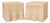 Pair of Woven Reed Square Ghost Drapery Stands For Sale