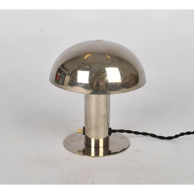 1930s Bauhaus Functionalist Nickel-Plated Desk Lamp, 1930s For Sale - Image 5 of 9