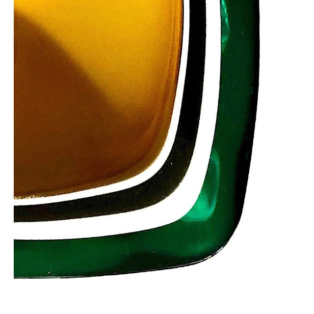 Mid-Century Modern Murano Sommerso "Geode" Art Glass Bowl, Attributed to Flavio Poli For Sale - Image 4 of 5